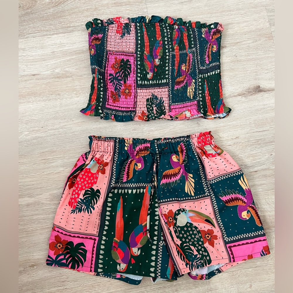 Floral print matching Set